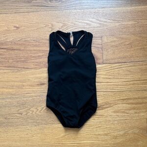 Black Leotard with Lace Back